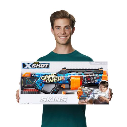 Скорострельный бластер X-SHOT Skins Last Stand Game Over (16 патронов) (36518A)