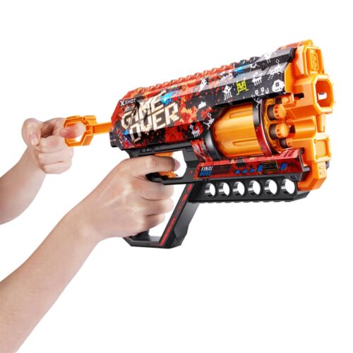 Швидкострільний бластер X-SHOT Skins Griefer Game Over (12 патронів) (36561D)