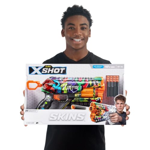 Rapid fire blaster X-SHOT Skins Griefer Graffiti (12 rounds) (36561G)