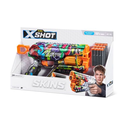 Rapid fire blaster X-SHOT Skins Griefer Graffiti (12 rounds) (36561G)