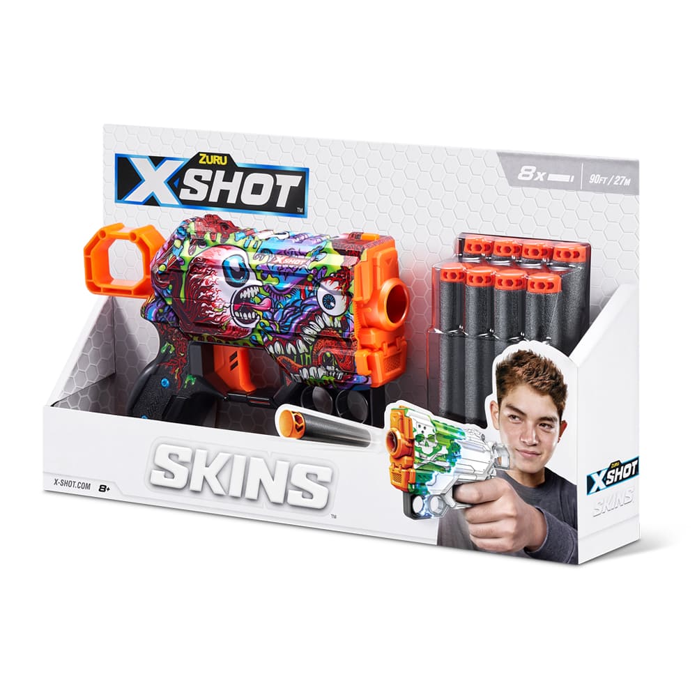 Швидкострільний бластер X-SHOT Skins Menace Scream (8 патронів) (36515J)