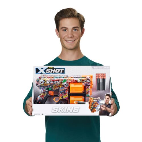 Скорострельный бластер X-SHOT Skins Dread Sketch (12 патронов) (36517H)