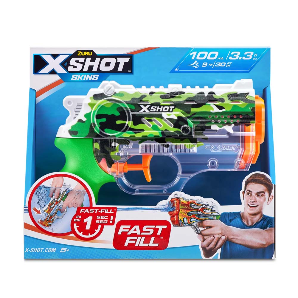 Водний бластер X-Shot Fast FIill Sins NANO Jungle Camo (11853B)