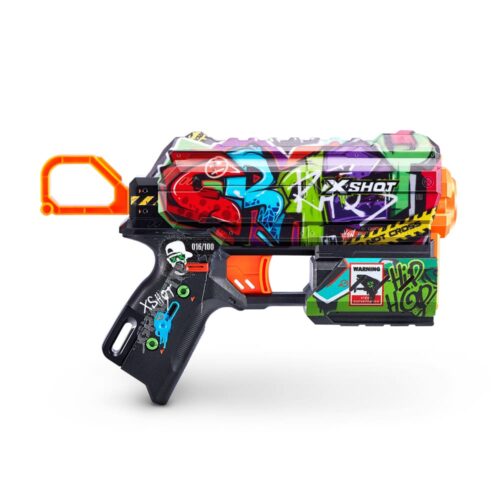 Rapid fire blaster X-SHOT Skins Flux Graffiti (8 cartridges) (36516B)