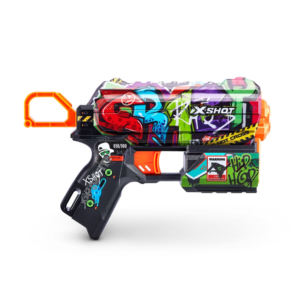 Rapid fire blaster X-SHOT Skins Flux Graffiti (8 cartridges) (36516B)