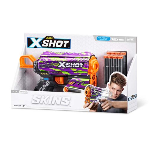 Rapid fire blaster X-SHOT Skins Flux Crucifer (8 rounds) (36516J)