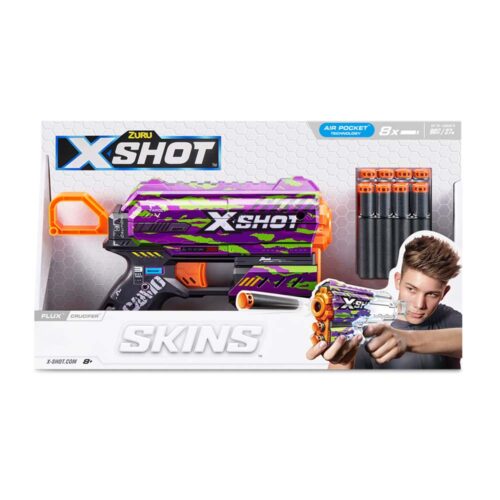 Rapid fire blaster X-SHOT Skins Flux Crucifer (8 rounds) (36516J)