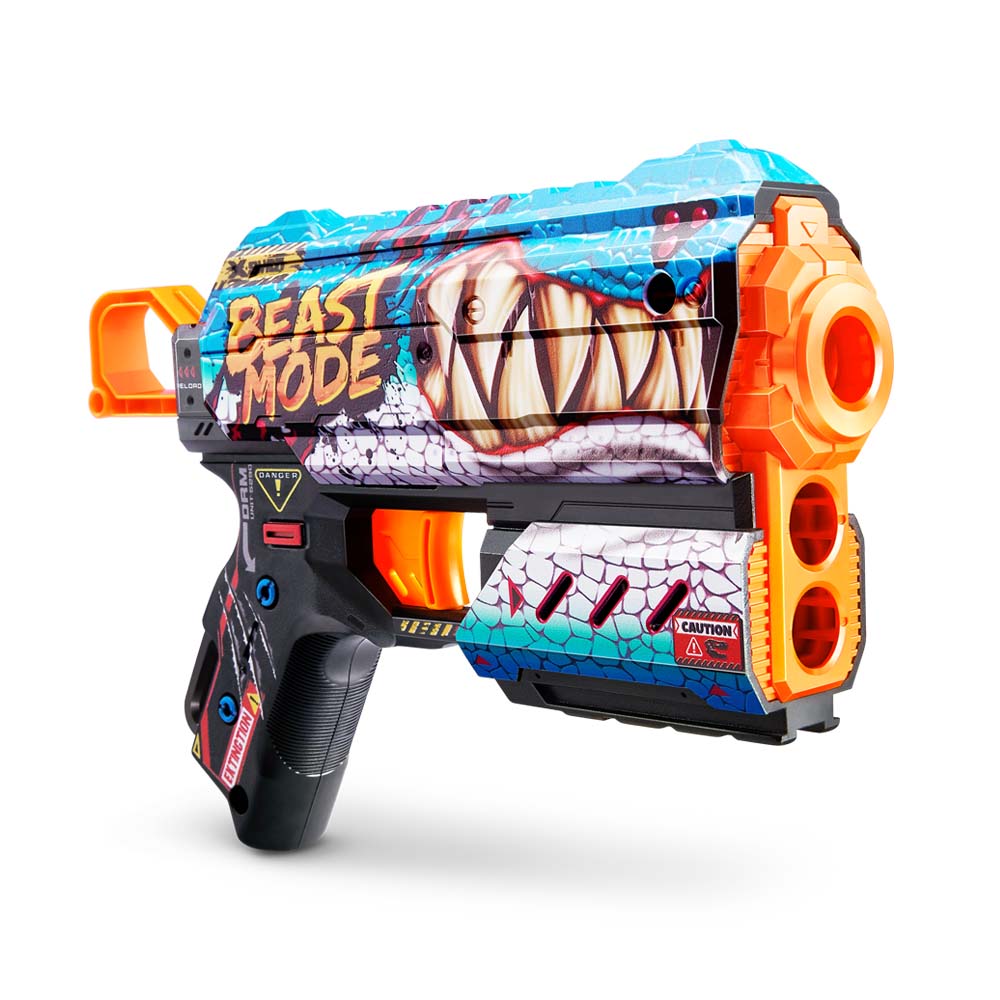 Rapid Fire Blaster X-SHOT Skins Flux Beast Out (8 rounds) (36516L)