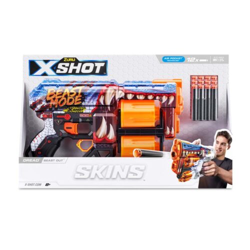 Rapid fire blaster X-SHOT Skins Dread Beast Out (12 cartridges) (36517P)