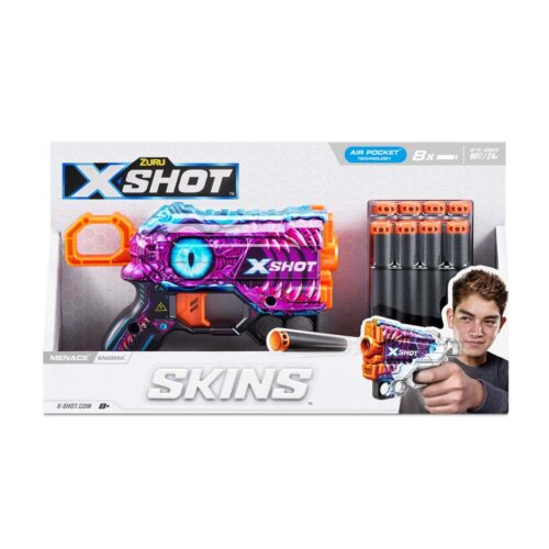 Скорострельный бластер X-SHOT Skins Menace Enigma (8 патронів) (36515L)