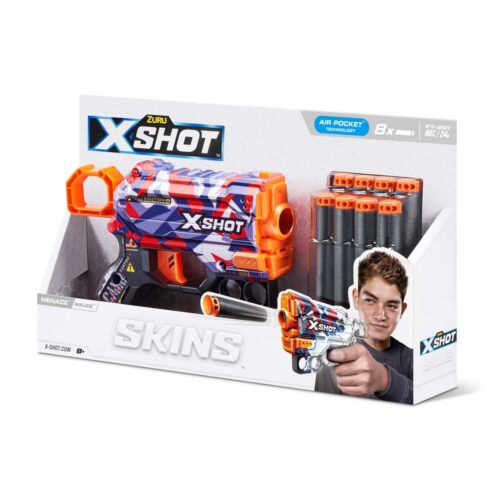 Швидкострільний бластер X-SHOT Skins Menace Malice (8 патронів) (36515M)