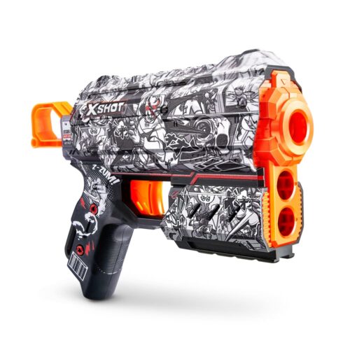 Rapid fire blaster X-SHOT Skins Flux Illustrate (8 cartridges) (36516D)