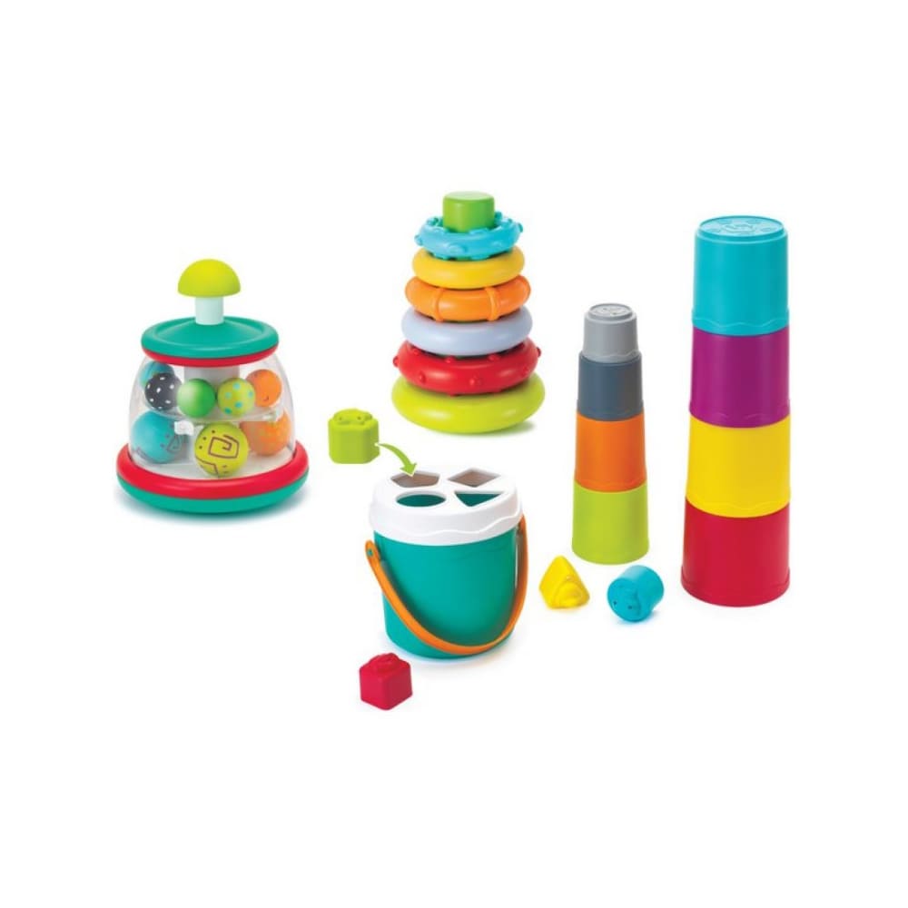 Набір іграшок Infantino 3 в 1 Збери, Сортуй, Обертай (315193)