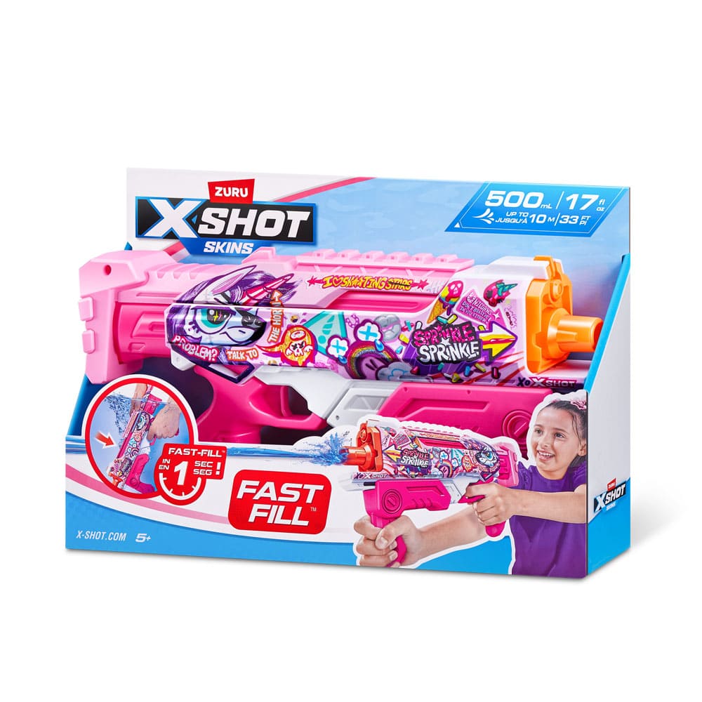 Water Blaster X-Shot Fast-Fill Skins Hyperload Unicorn Splash (11854E)