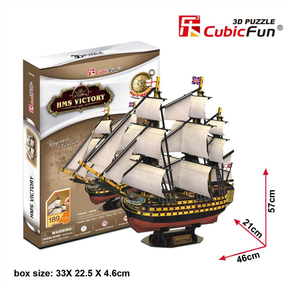 3D puzzle-constructor CubicFun HMS VICTORY (T4019h)