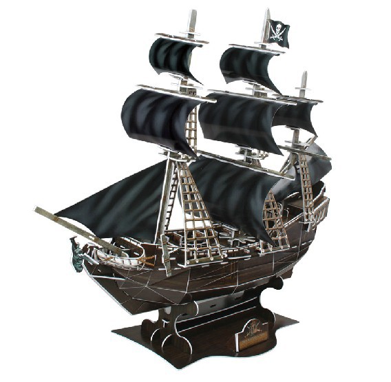 3D Puzzle Constructor CubicFun Two-Masted Schooner (T4005h)