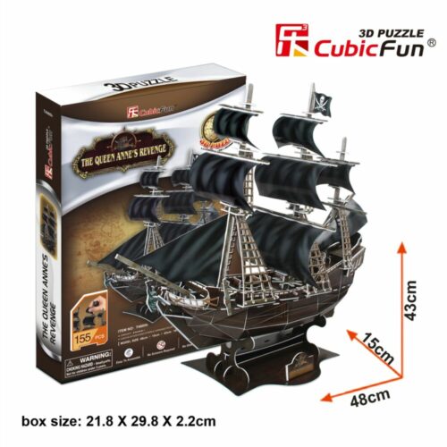 3D Puzzle Constructor CubicFun Two-Masted Schooner (T4005h)
