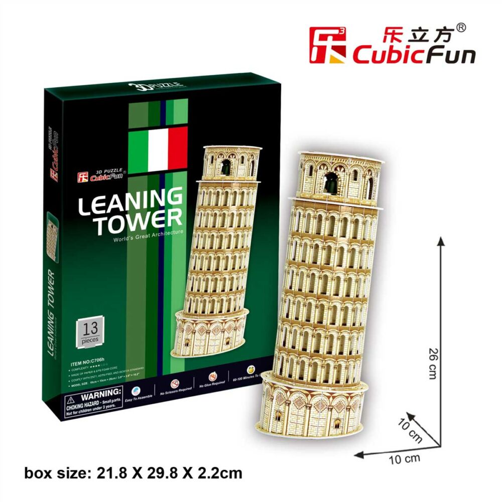 3D Puzzle Constructor CubicFun Leaning Tower of Pisa Mini Series (S3008h)