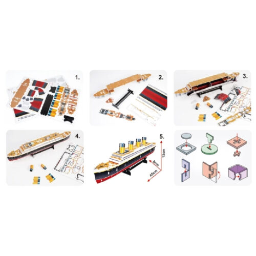 3D Puzzle Constructor CubicFun Titanic (T4012h)