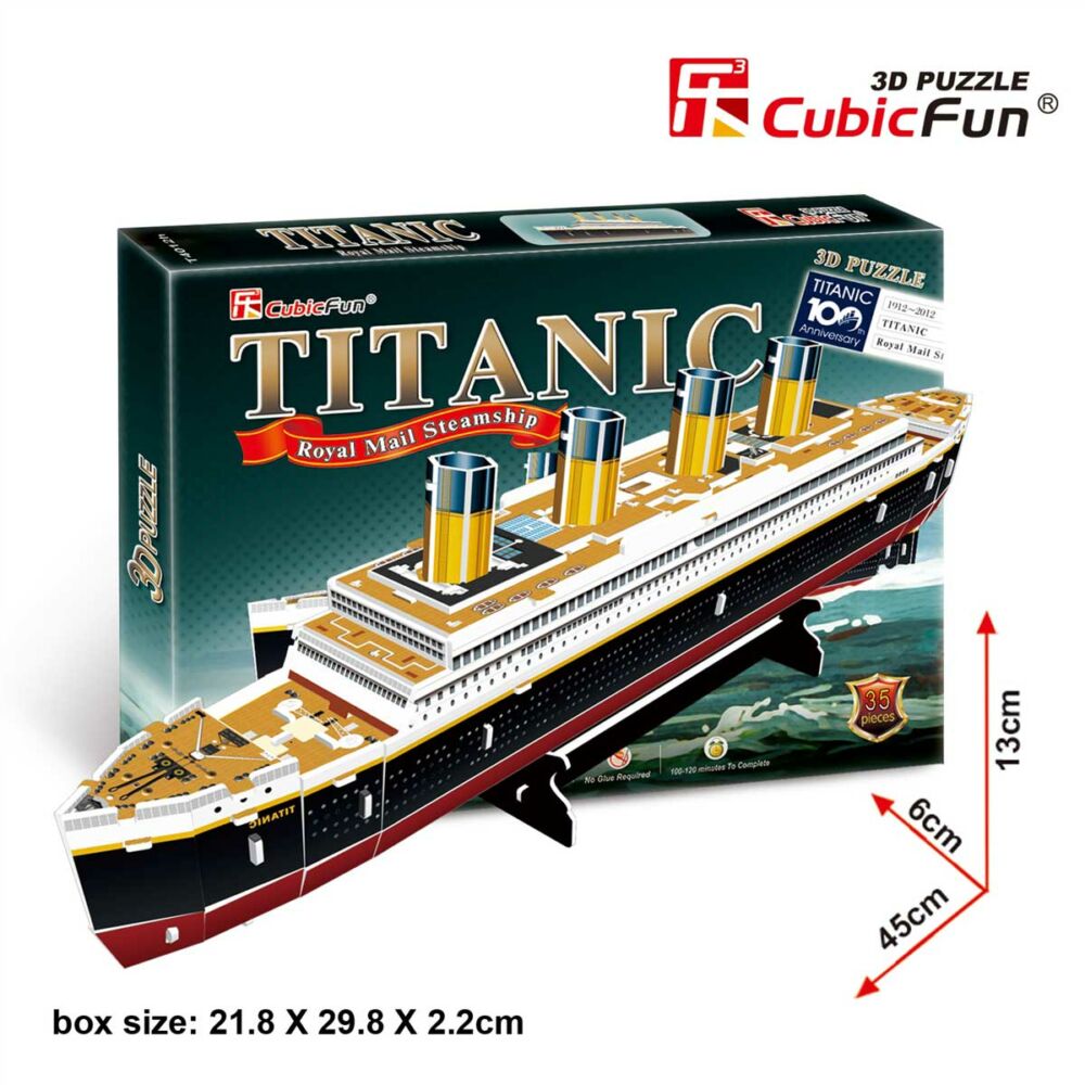 3D Puzzle Constructor CubicFun Titanic (T4012h)