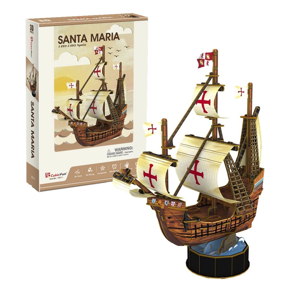 3D Puzzle Constructor CubicFun Santa Maria (T4031h)