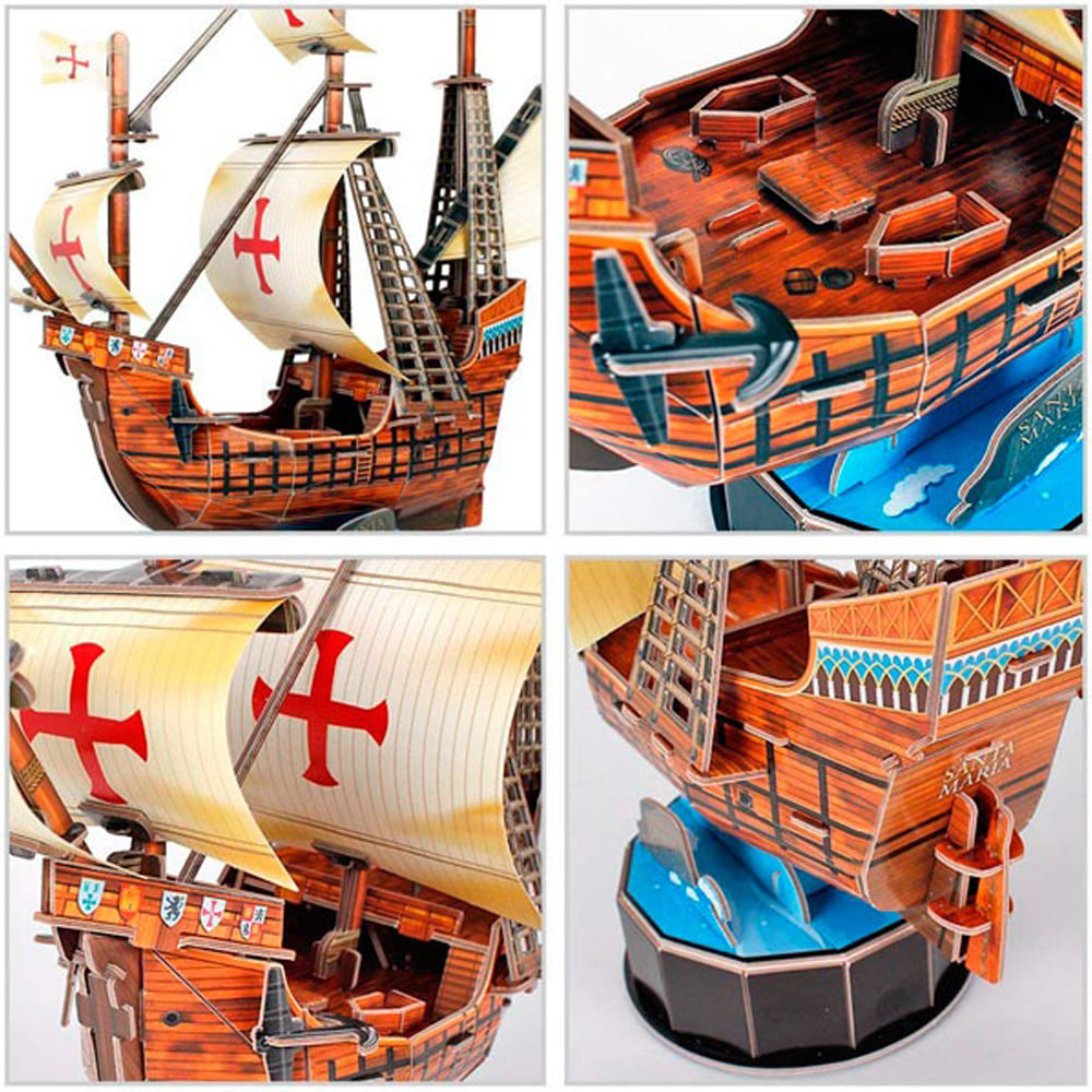 3D Puzzle Constructor CubicFun Santa Maria (T4031h)