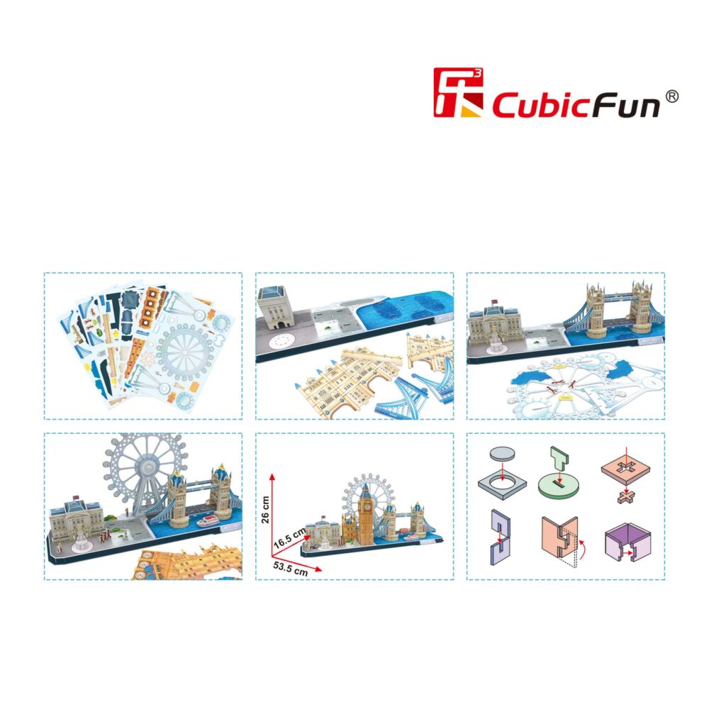 3D puzzle-constructor CubicFun CITY LINE LONDON (MC253h)