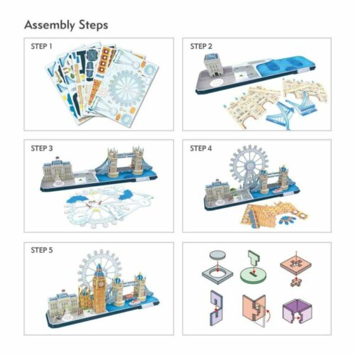 3D puzzle-constructor CubicFun CITY LINE LONDON (MC253h)