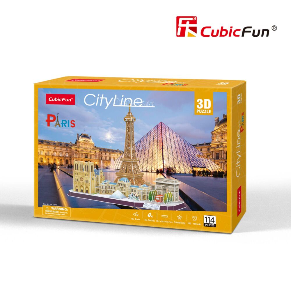 3D puzzle-constructor CubicFun CITY LINE PARIS (MC254h)