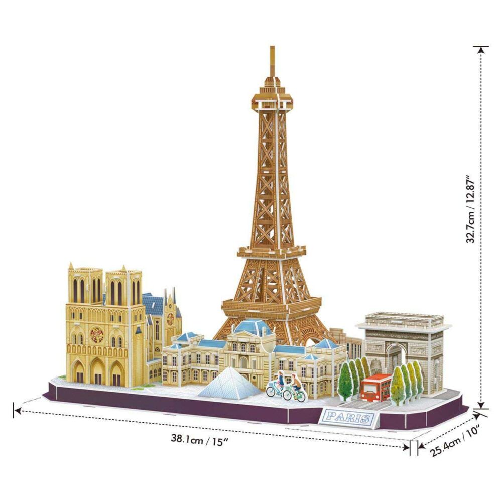 3D puzzle-constructor CubicFun CITY LINE PARIS (MC254h)