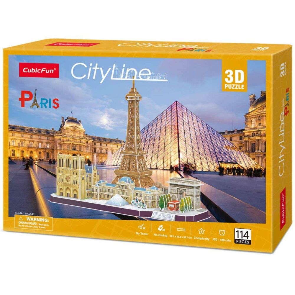 3D puzzle-constructor CubicFun CITY LINE PARIS (MC254h)