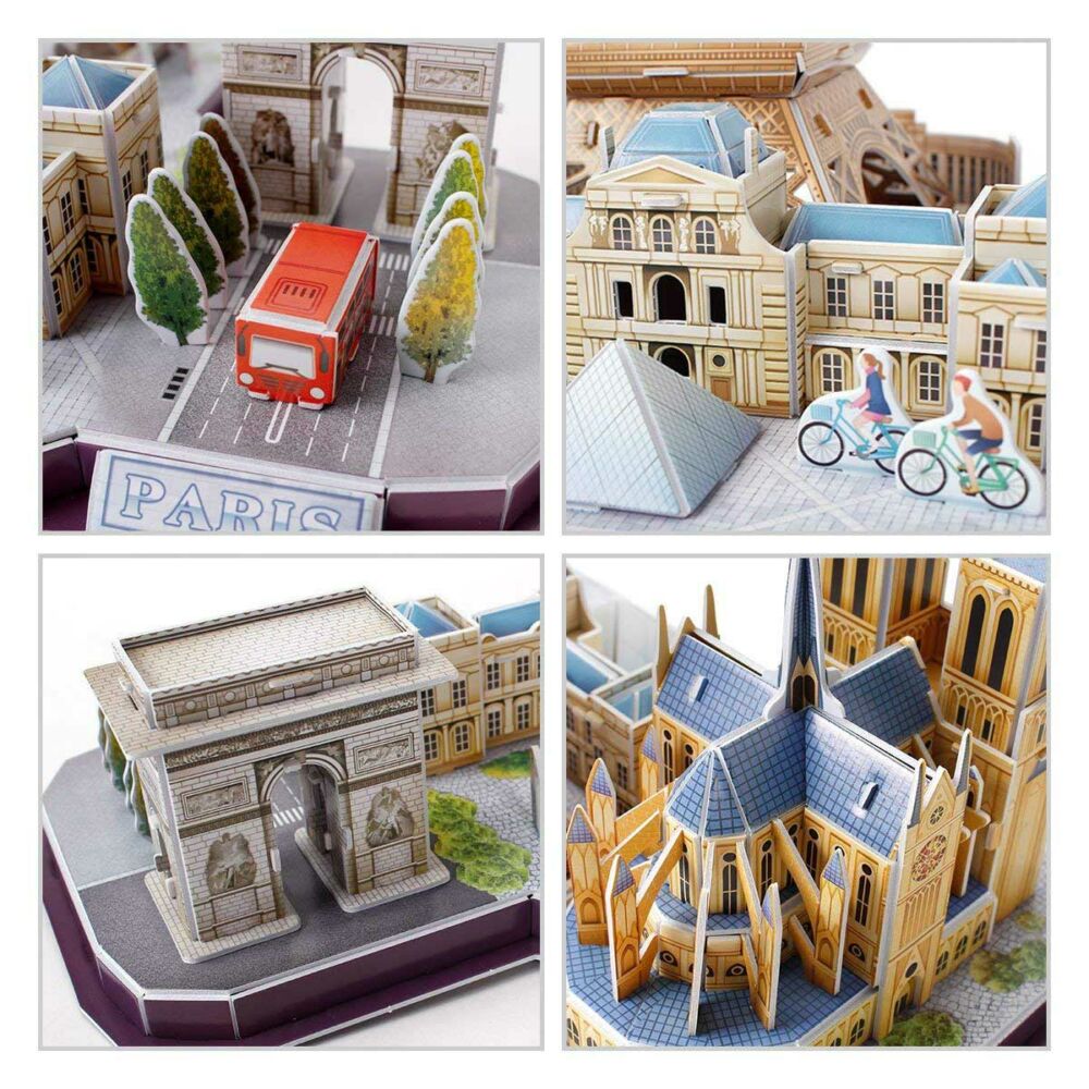 3D puzzle-constructor CubicFun CITY LINE PARIS (MC254h)