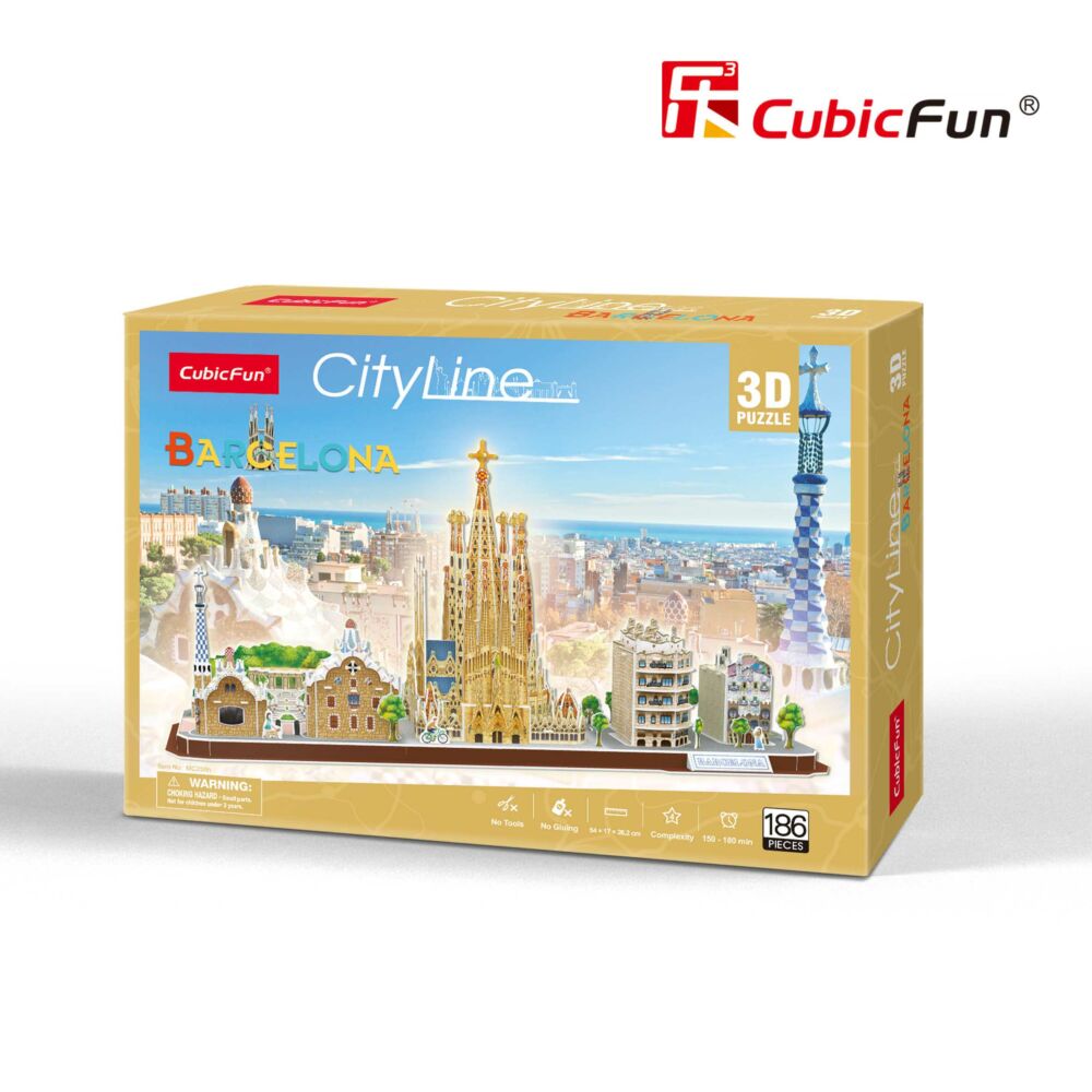 3D puzzle-constructor CubicFun CITY LINE BARCELONA (MC256h)