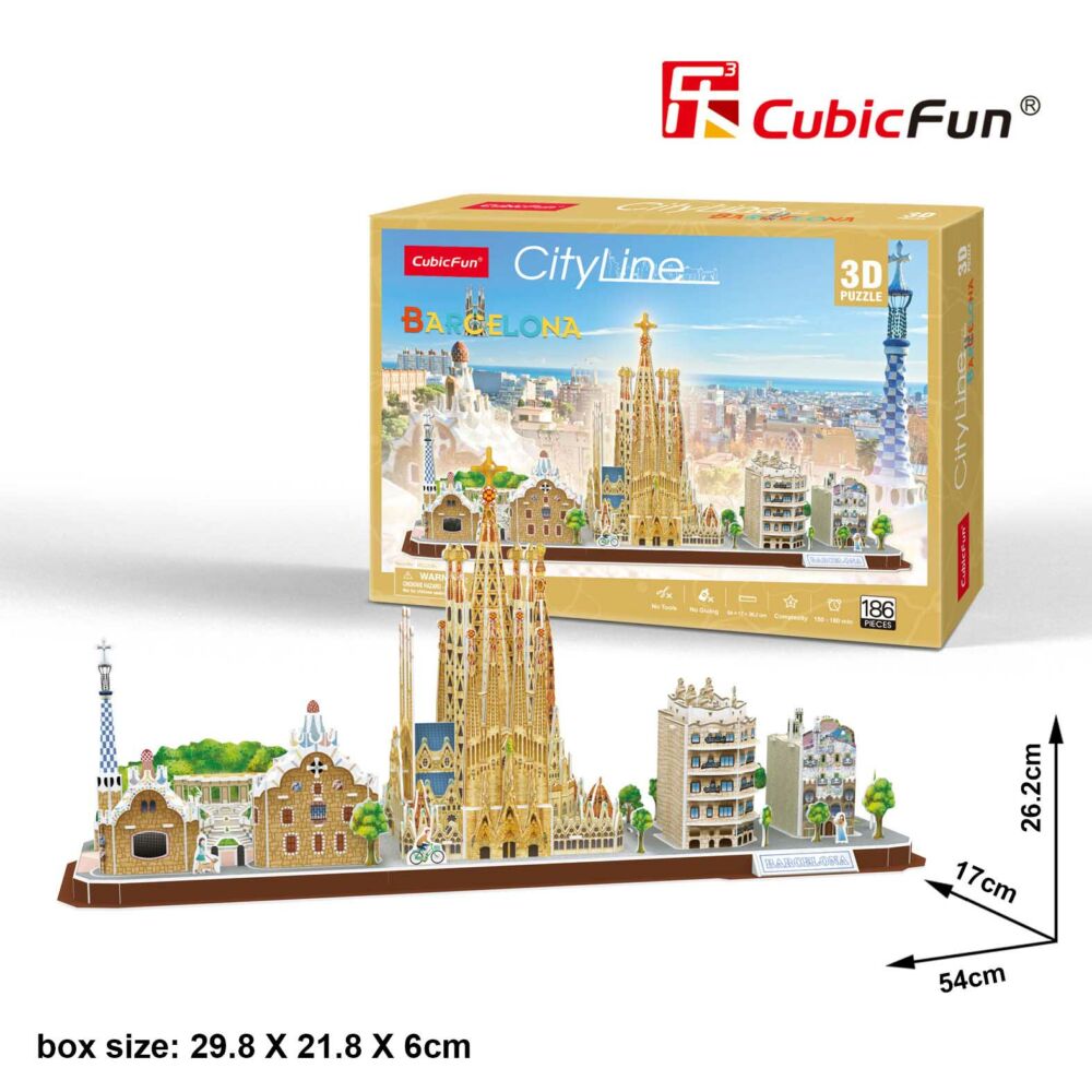 3D puzzle-constructor CubicFun CITY LINE BARCELONA (MC256h)