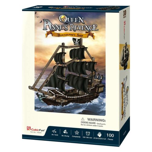 3D Puzzle Constructor Cubic Fun Ship Queen Anne&#8217;s Revenge (T4035h)