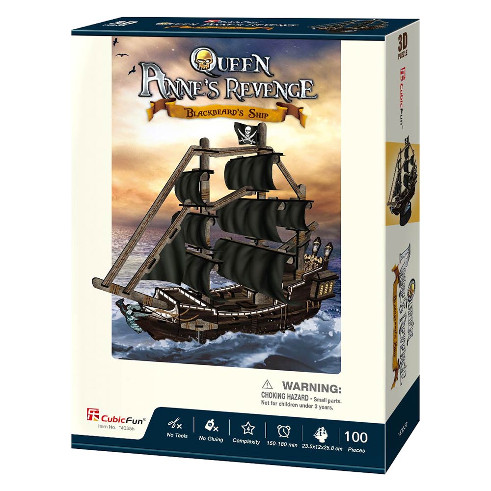 3D Puzzle Constructor Cubic Fun Ship Queen Anne&#8217;s Revenge (T4035h)