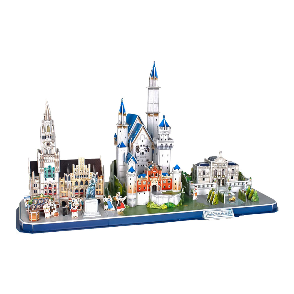 Трехмерная головоломка-конструктор Cubic Fun CITY LINE BAVARIA (MC267h)