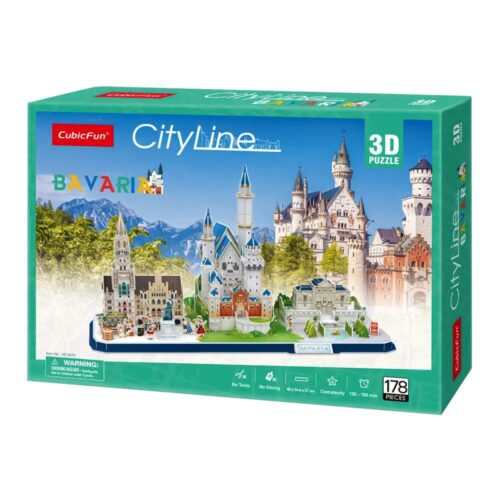 Трехмерная головоломка-конструктор Cubic Fun CITY LINE BAVARIA (MC267h)