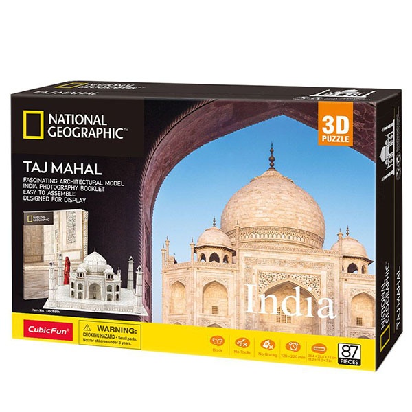 3D Puzzle Constructor CubicFun National Geographic Taj Mahal (DS0981h)