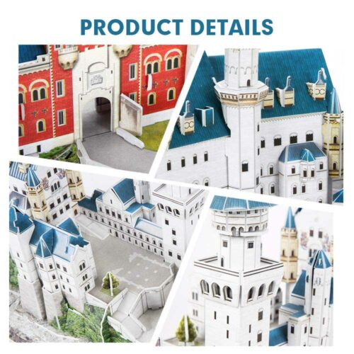 3D Puzzle Constructor CubicFun National Geographic Neuschwanstein Castle (DS0990h)