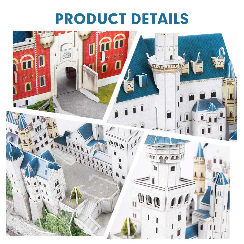 3D Puzzle Constructor CubicFun National Geographic Neuschwanstein Castle (DS0990h)