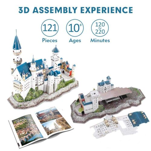 3D Puzzle Constructor CubicFun National Geographic Neuschwanstein Castle (DS0990h)