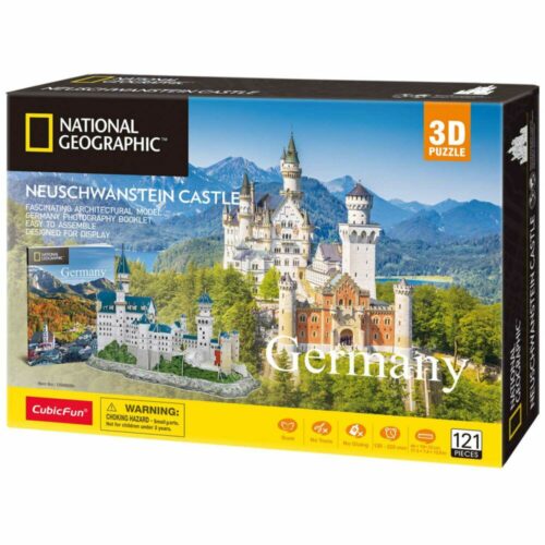 3D Puzzle Constructor CubicFun National Geographic Neuschwanstein Castle (DS0990h)