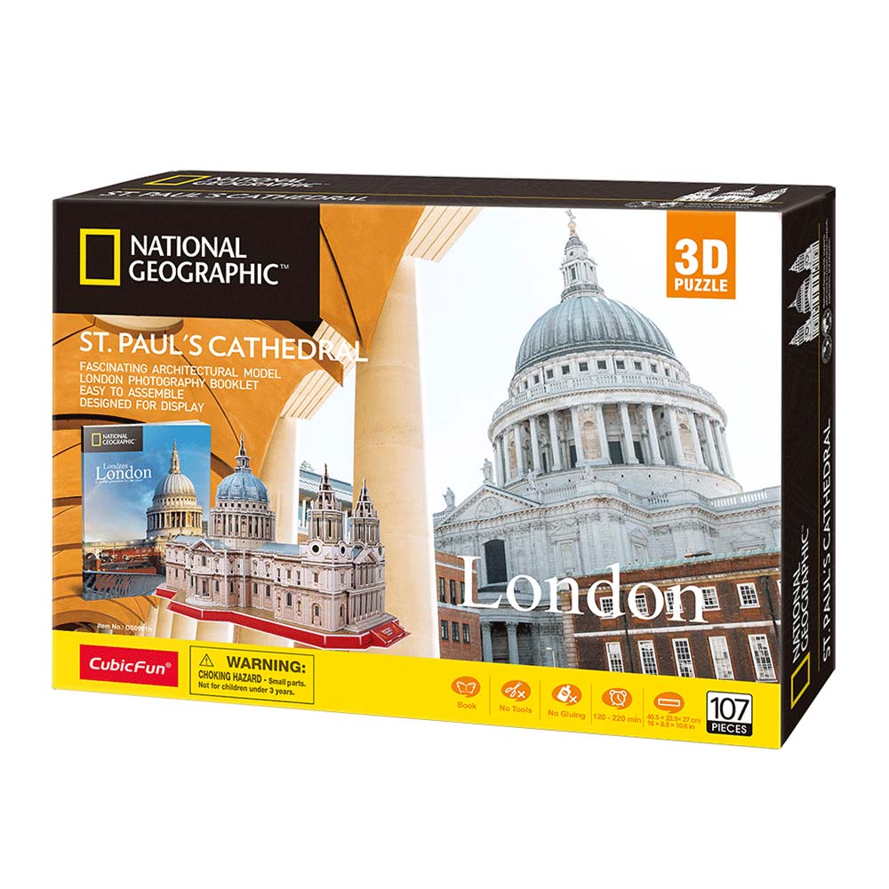 3D Puzzle Constructor CubicFun National Geographic St Paul&#8217;s Cathedral (DS0991h)
