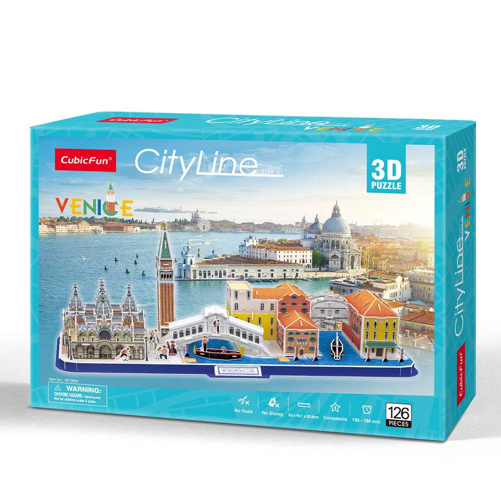 3D Puzzle Constructor CubicFun City Line Venice (MC269h)