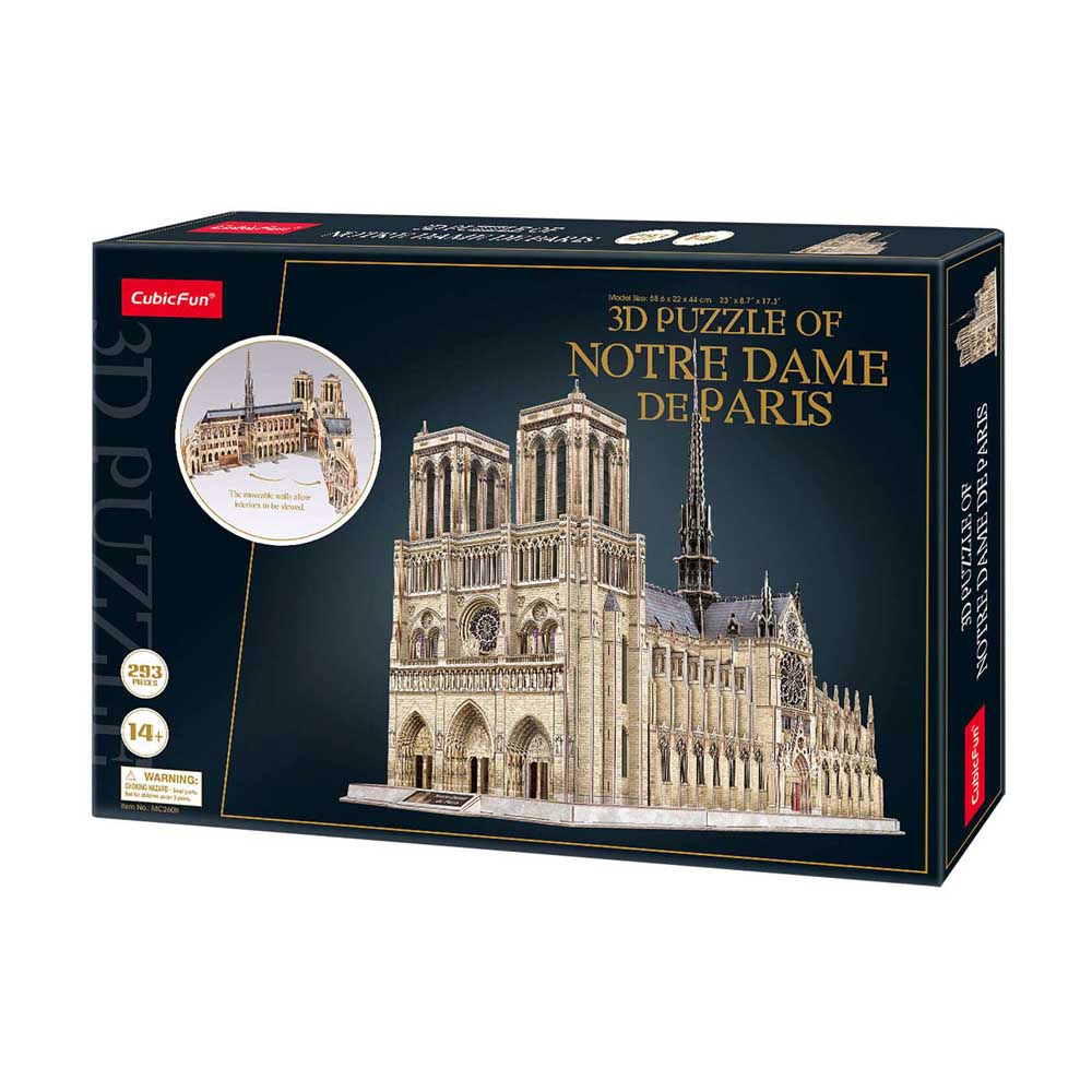 3D Puzzle Constructor Cubic Fun Notre Dame de Paris (MC260h)