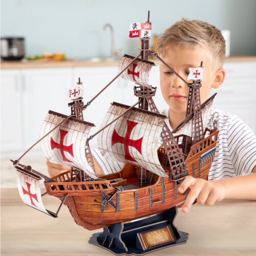 CubicFun 3D Construction Puzzle Santa Maria Ship (T4038h)