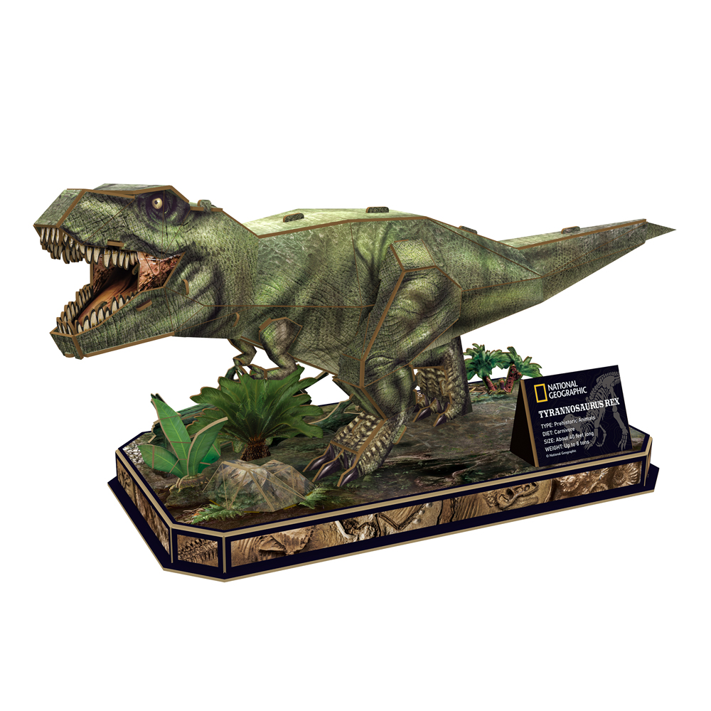 Тривимірна головоломка-конструктор CubicFun National Geographic Dino Тиранозавр Рекс (DS1051h)