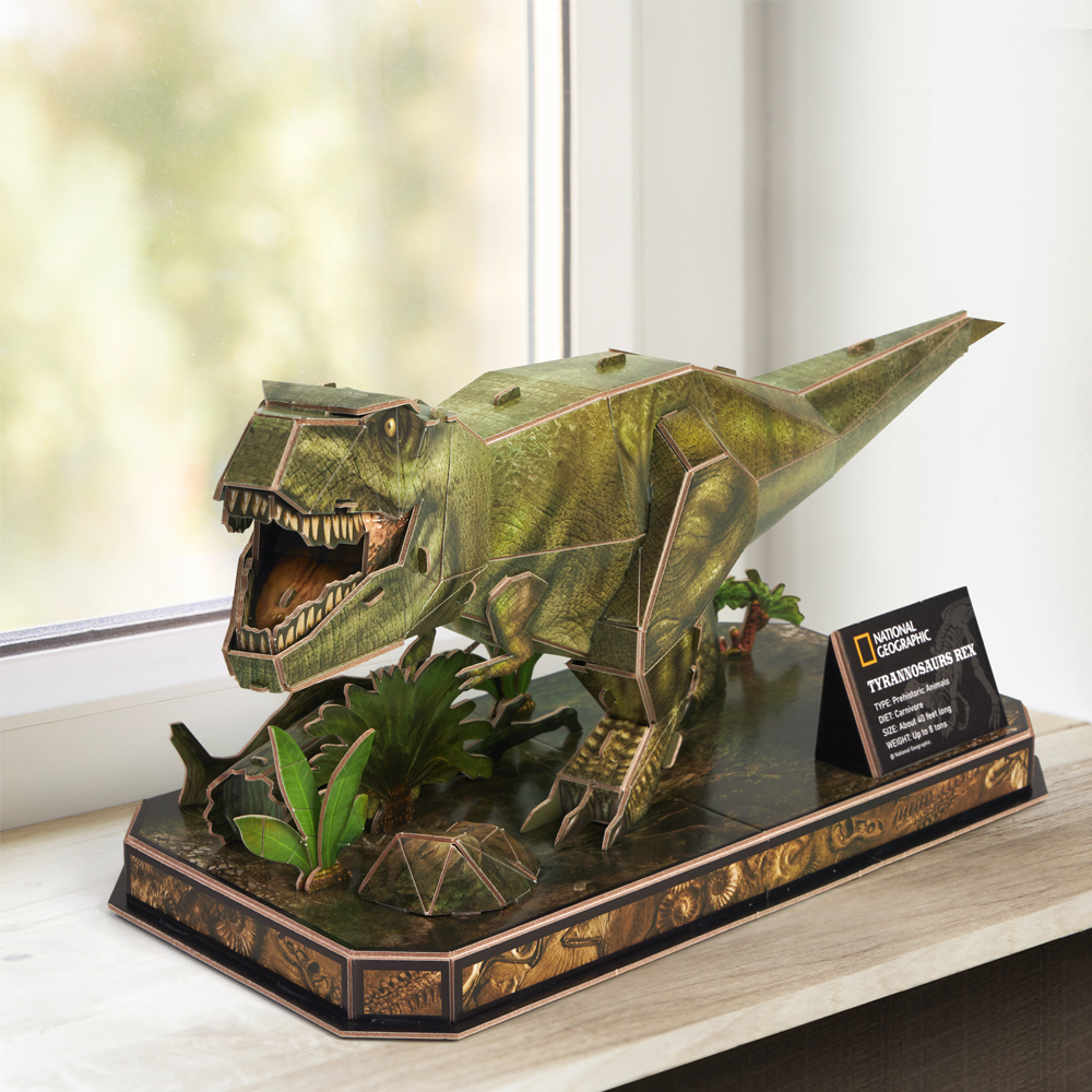 Тривимірна головоломка-конструктор CubicFun National Geographic Dino Тиранозавр Рекс (DS1051h)