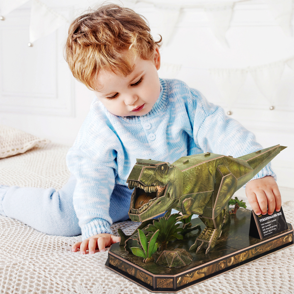 Тривимірна головоломка-конструктор CubicFun National Geographic Dino Тиранозавр Рекс (DS1051h)